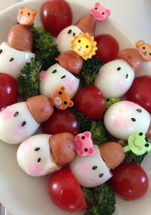 お弁当に☆うずら人形☆-レシピのメイン写真
