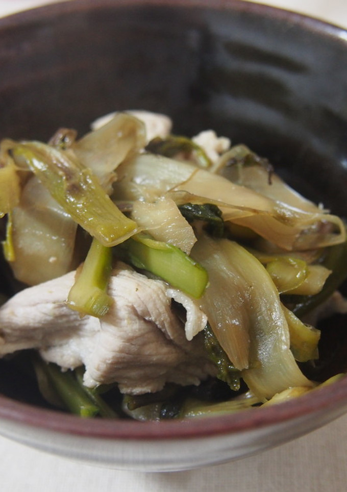 独活と豚肉の炒め煮-レシピのメイン写真