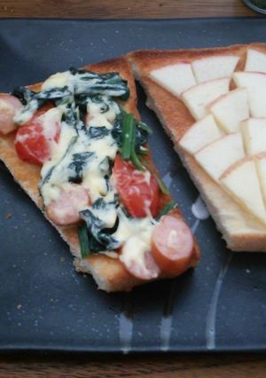 昨日の残り物トースト-レシピのメイン写真