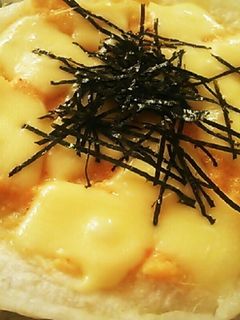 やみつき♡明太子マヨチーズの餅ピザ-レシピのメイン写真