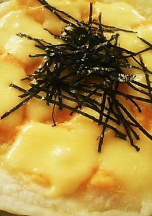 やみつき♡明太子マヨチーズの餅ピザ-レシピのメイン写真