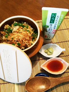 釜飯・山葵ご飯☆わさび農場のわさび丼♪-レシピのメイン写真