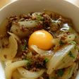 簡単!おいしい!新玉ねぎと合いびき肉の丼