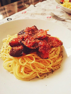 ナスと挽き肉のボロネーゼ風パスタ-レシピのメイン写真