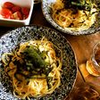 海ぶどうと明太子のプチプチ和風パスタ