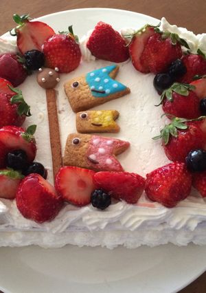 こどもの日☆鯉のぼりケーキ-レシピのメイン写真