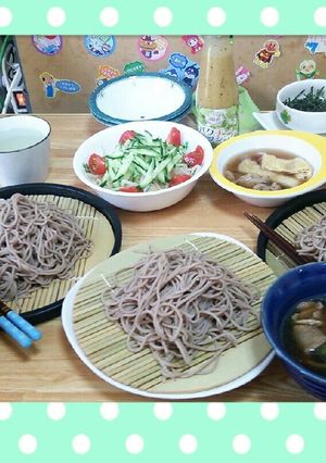冷やしザルそば&お手製～合鴨だし汁～-レシピのメイン写真