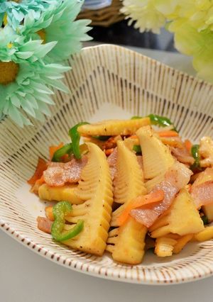 タケノコとベーコンの和風ソテー-レシピのメイン写真