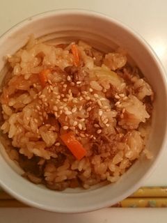 牛肉のすき焼き味炊き込みご飯-レシピのメイン写真