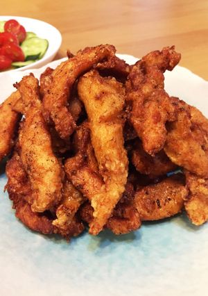 おやつ感覚♪ 鶏胸肉の唐揚げ-レシピのメイン写真