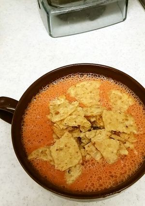 トルティーヤチップスでメキシカンスープ-レシピのメイン写真