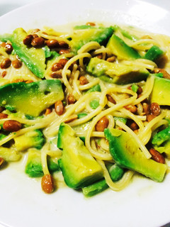 納豆クリームパスタ-レシピのメイン写真