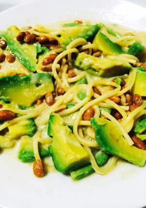 納豆クリームパスタ-レシピのメイン写真
