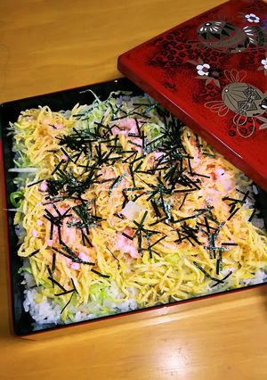 簡単♪想定外からのサラダちらし寿司(涙)-レシピのメイン写真