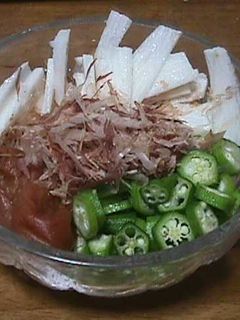 長芋とオクラの梅あえ-レシピのメイン写真