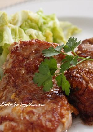 ３つの材料でおしゃれランチ・鶏肉のピカタ-レシピのメイン写真