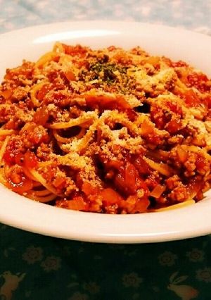 にんにく不使用!ボロネーゼパスタ-レシピのメイン写真