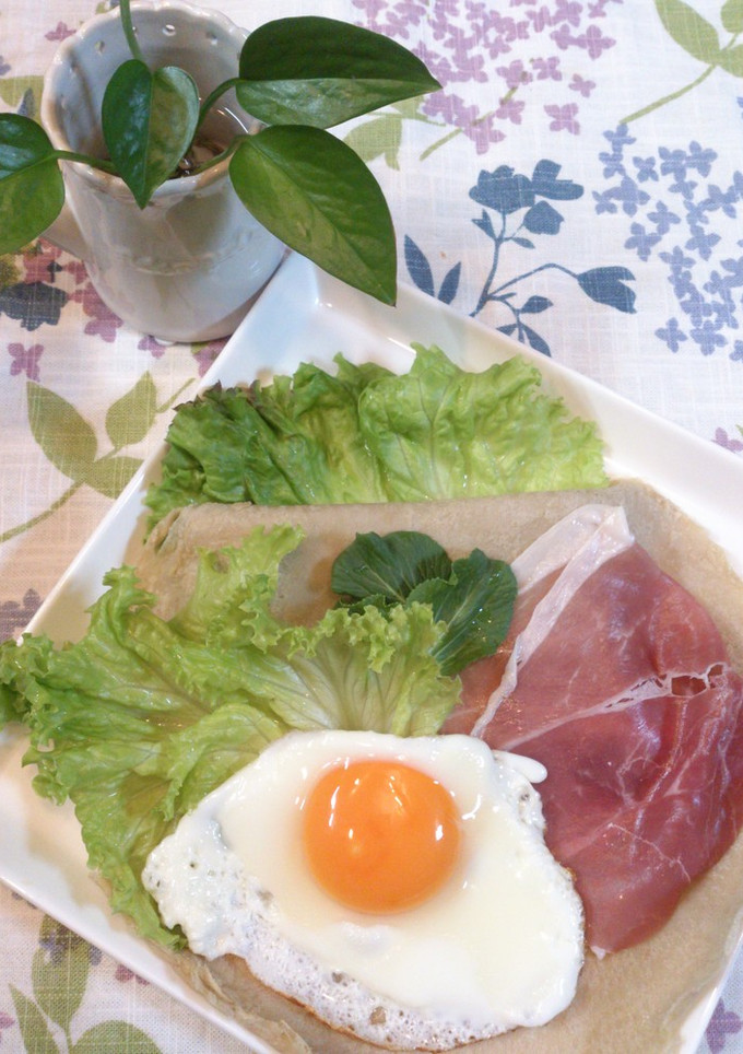 ♪生ハムと半熟卵のガレット♪-レシピのメイン写真
