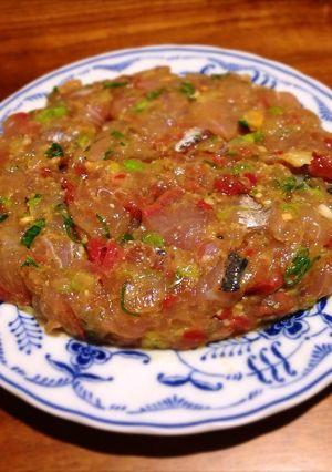 日本の味！鯵のなめろう-レシピのメイン写真
