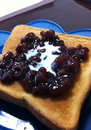 小豆トースト-レシピのメイン写真