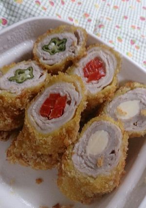 豚肉巻きフライ3種～お弁当-レシピのメイン写真
