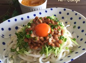 タレが絶品＊野菜たっぷり納豆冷やしうどん-レシピのメイン写真