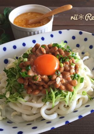 タレが絶品＊野菜たっぷり納豆冷やしうどん-レシピのメイン写真