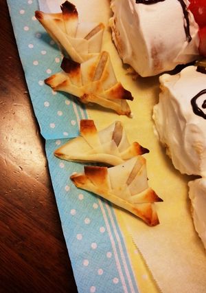 こどもの日に！春巻きの皮で兜-レシピのメイン写真