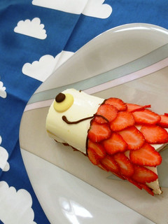 チーズいちごムース♡こいのぼり-レシピのメイン写真