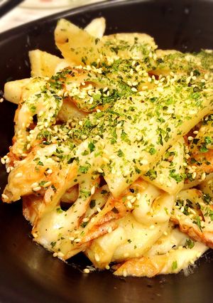 超簡単！長芋と竹輪のマヨポン炒め♪-レシピのメイン写真