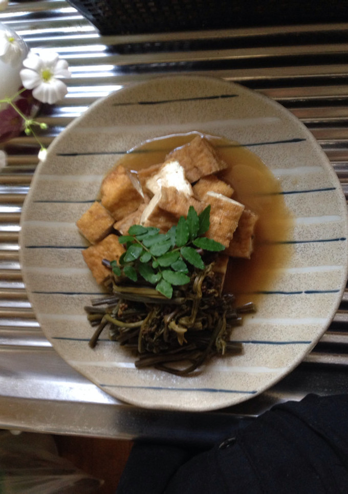 厚揚とわらびのお煮しめ-レシピのメイン写真