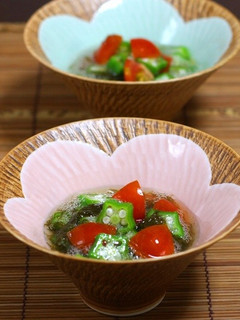 オクラのもずく酢和え-レシピのメイン写真