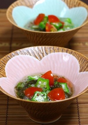 オクラのもずく酢和え-レシピのメイン写真