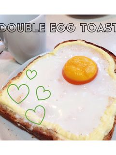 トーストアレンジ♡明太と卵のW卵トースト-レシピのメイン写真