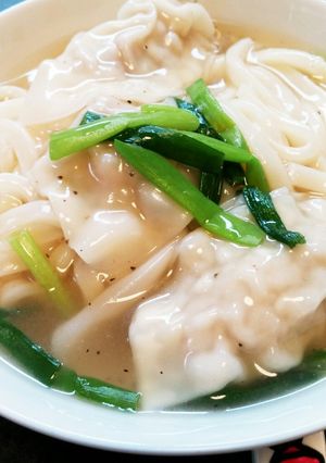 冷凍ぎょうざDE水餃子うどん-レシピのメイン写真