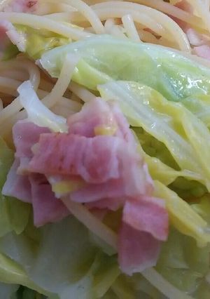 うふ。春キャベツとベーコンのスパゲティ♪-レシピのメイン写真