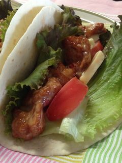 冷凍食品から揚げのトルティーヤ巻き-レシピのメイン写真