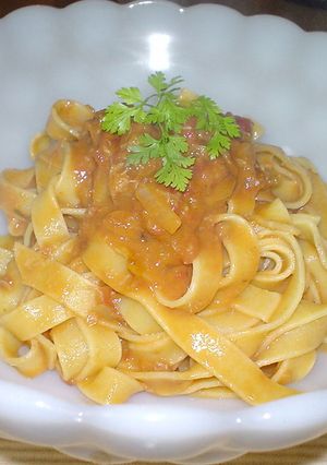 カニミソ入り蟹のトマトクリームパスタ-レシピのメイン写真