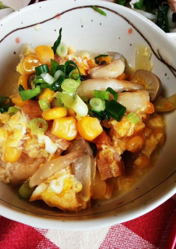 やさしい味♡厚揚げとコーンの玉子とじ煮♪-レシピのメイン写真