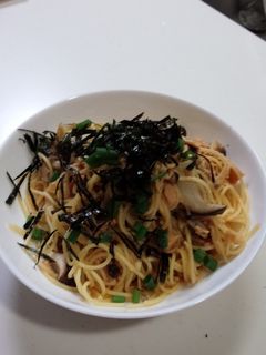 フライパンで簡単!和風きのこスパゲティ-レシピのメイン写真