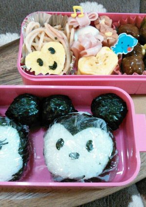 ミッキー＆ミニーの遠足弁当-レシピのメイン写真