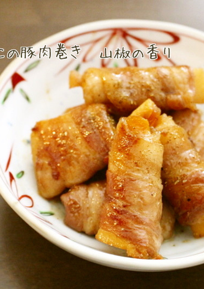 たけのこの豚肉巻き　山椒の香り-レシピのメイン写真
