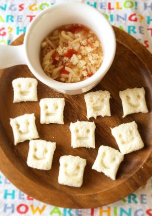 離乳食 中期【食パン・パスタスープ】-レシピのメイン写真