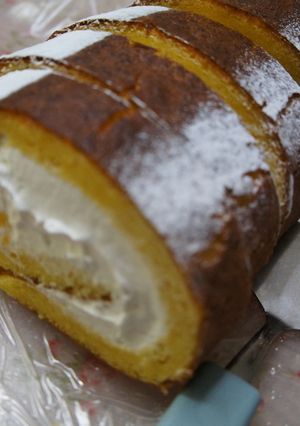 甘夏のロールケーキ-レシピのメイン写真