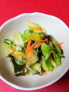 きゅうりと春キャベ新玉の酢の物☆-レシピのメイン写真