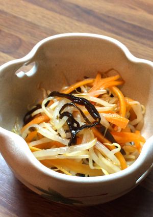 もやしとにんじんのナムルwith塩昆布-レシピのメイン写真