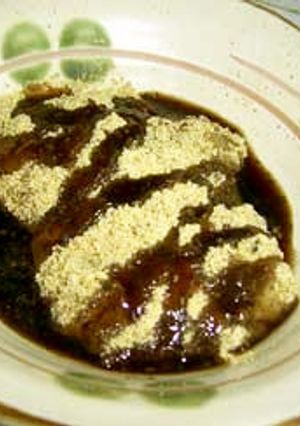 黒豆の煮汁で!黒蜜風きなこ餅-レシピのメイン写真