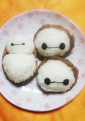 キャラ弁♡ベイマックス稲荷♡弁当　運動会-レシピのメイン写真