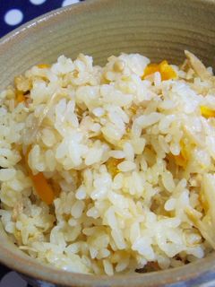 ツナの炊き込みご飯♡なめたけver.-レシピのメイン写真