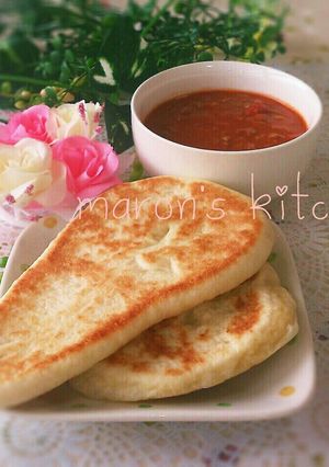 HBで簡単♡パリッモチの手作りナン-レシピのメイン写真
